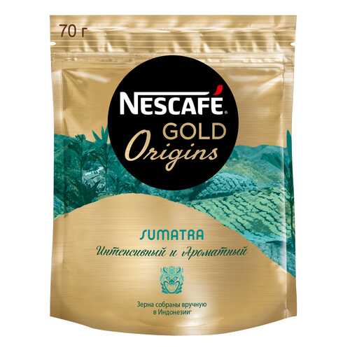 Кофе растворимый Nescafe gold origins Sumatra пакет 70 г