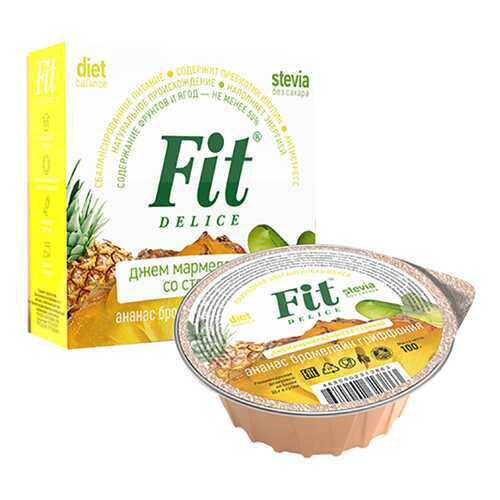 Джем Fit Parad мармелад со стевией ананас бромелайн гриффония