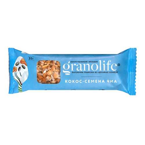 Батончик-гранола Granolife кокос семена чиа