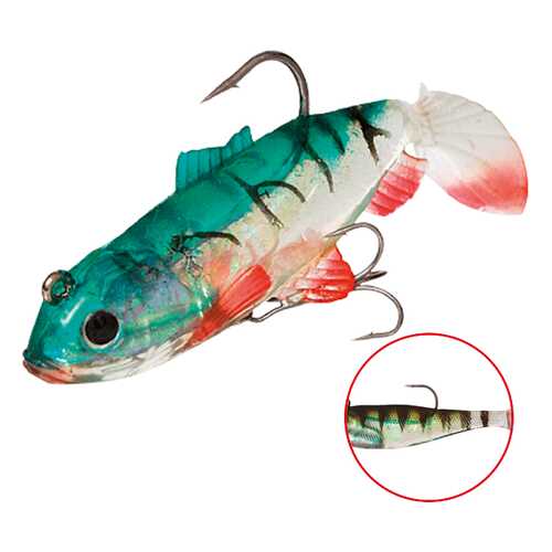Виброхвост оснащенный Mikado Crystal Fish WXH-63 6 см, 87, 2 шт.