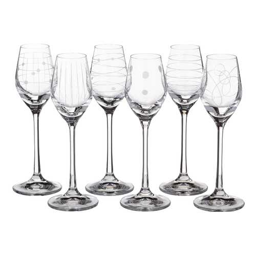 Набор рюмок Bohemia Crystal виола микс 60 мл 6шт