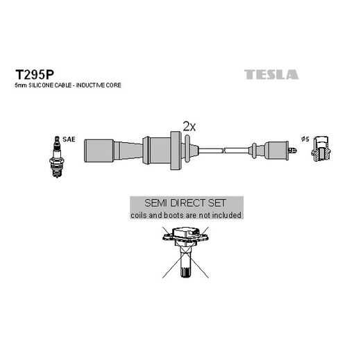 Комплект проводов зажигания TESLA T295P