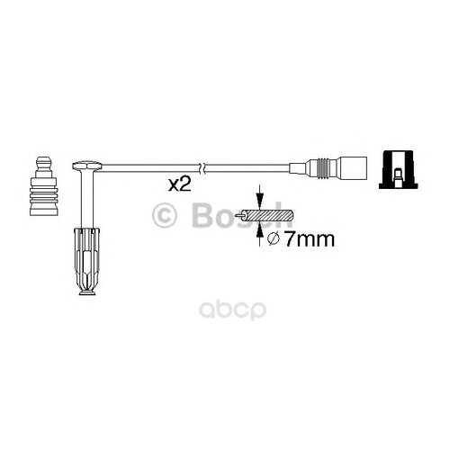 Комплект высоковольтных проводов Bosch 0986356311