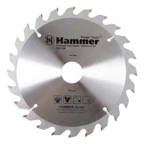 Диск по дереву для дисковых пил Hammer Flex 205-108 CSB WD (30658)