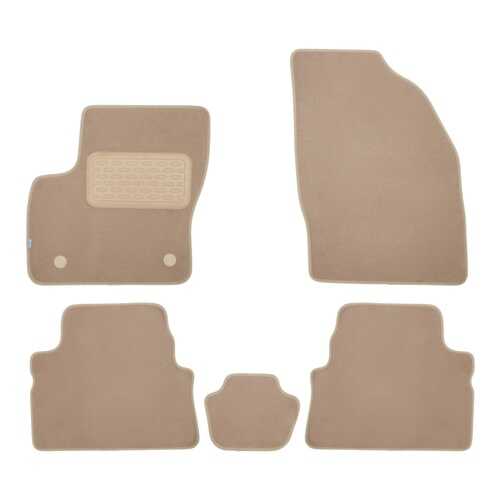 Коврики в салон Klever Premium для FORD Kuga 2008-2013, 5 шт. текстиль, бежевые