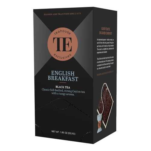 Чай черный Teahouse Exclusives Английский Завтрак 15 пакетиков 40 г