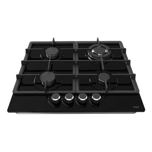 Встраиваемая варочная панель газовая Haier HHX-G64CWB Black
