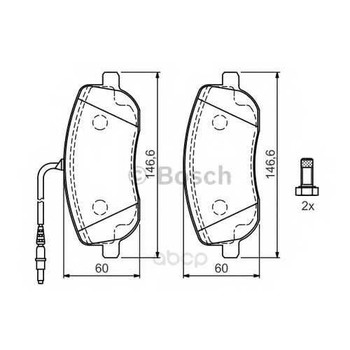 Тормозные колодки дисковые Bosch 0986424789