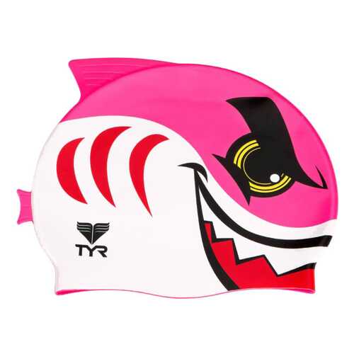 Шапочка для плавания TYR Shark Fish Cap 670 pink
