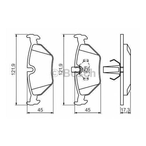 Комплект тормозных колодок Bosch 0986494009