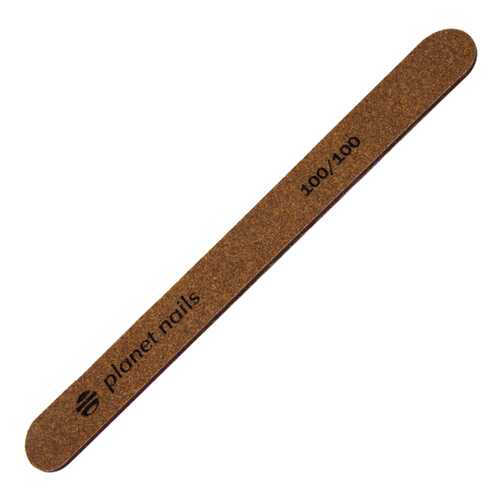 Пилка для ногтей стандартная коричневая ECO 100/100 Planet Nails 139-20019