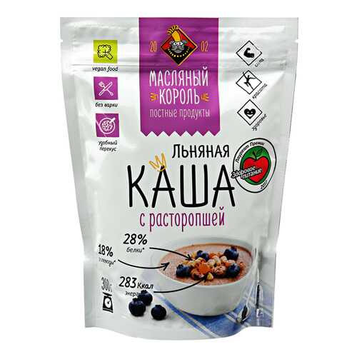 Каша льняная Масляный Король с расторопшей 300 г
