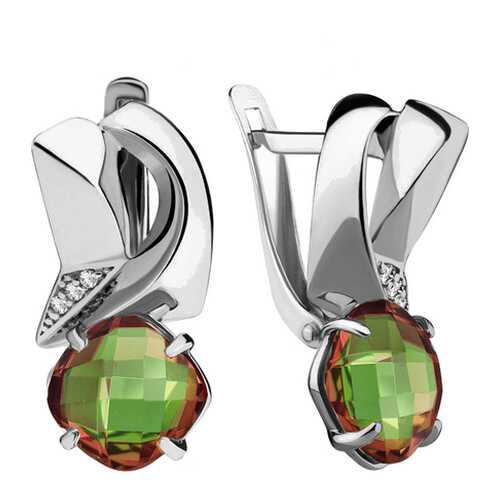 Серебряные серьги в Яшма Золото
