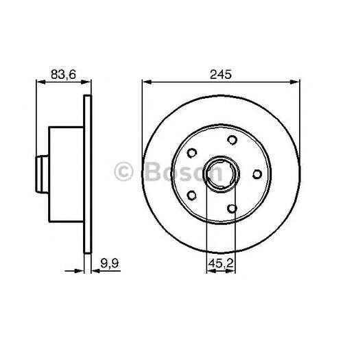 Тормозной диск Bosch 0986478759