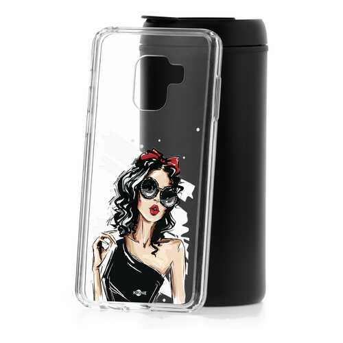 Чехол Samsung Galaxy A8 2018 (A530) Kruche Print Фэшн леди