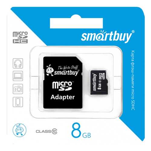 Карта памяти SmartBuy Micro SDHC SB8GBSDCL10-01 8GB