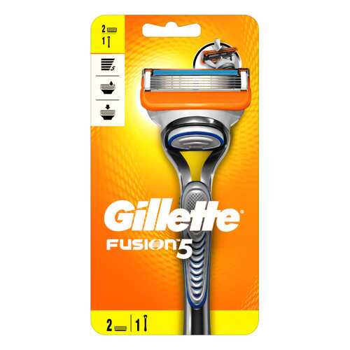 Мужская бритва Gillette Fusion5 с 2 сменными кассетами