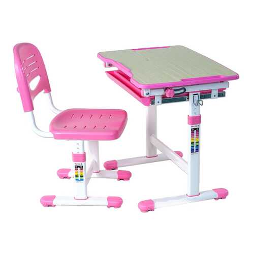 Парта со стулом Fun Desk PICCOLINO Pink (розовый)