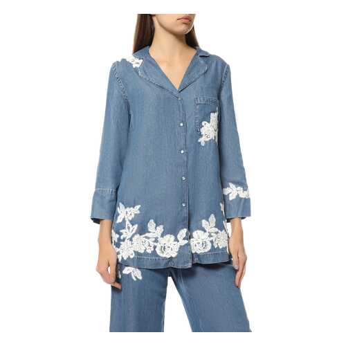 Рубашка женская Ermanno Scervino 42TCM32/00888 синяя 40 IT