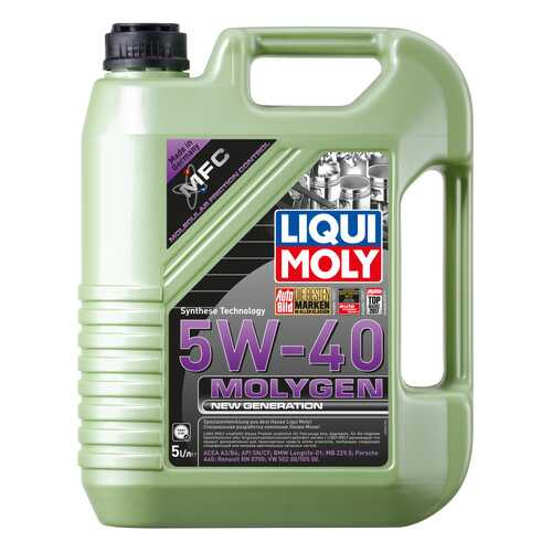 Моторное масло Liqui moly Molygen New Generation 5W-40 5л