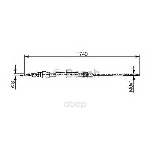 Трос cтояночного тормоза Bosch 1987477321