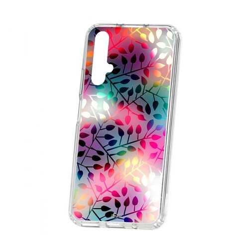 Чехол Kruche Huawei Honor 20 Print Цветные листья
