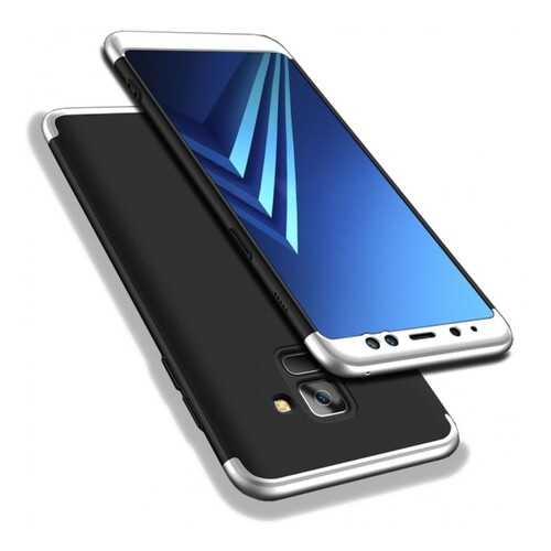 Чехол GKK LikGus для Samsung A730 Galaxy A8+ (2018) Black/Silver
