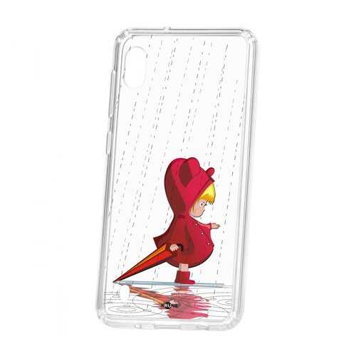 Чехол Kruche Samsung Galaxy A10 2019 Print Девочка с зонтом