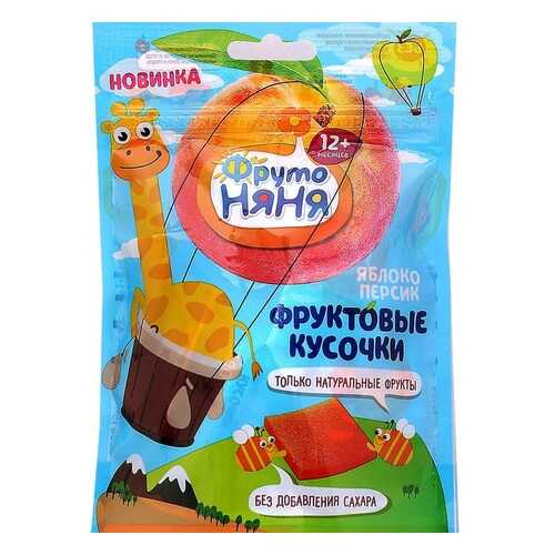 Фруктовые кусочки ФрутоНяня из яблок и персиков