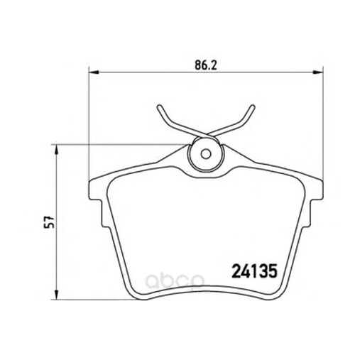 Тормозные колодки дисковые brembo P61079