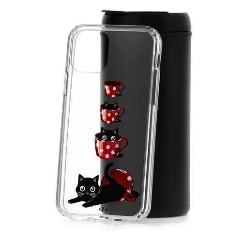 Чехол Apple iPhone 11 Pro Kruche Print Котенок в чашке