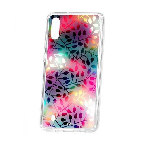 Чехол Kruche Samsung Galaxy M10 Print Цветные листья