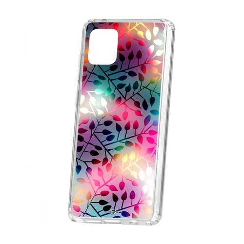Чехол Kruche Samsung Galaxy Note 10 Lite Print Цветные листья