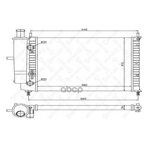 Радиатор системы охлаждения Stellox 1025210SX
