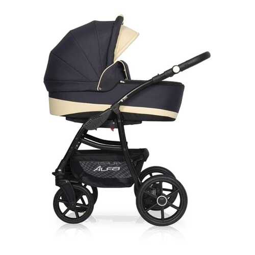 Коляска 2 в 1 Riko Basic Alfa Ecco графит-бежевый 05