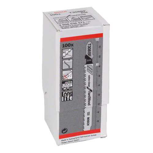 Набор пилок для лобзика Bosch T 308 BF, BIM 2608636571 100 шт