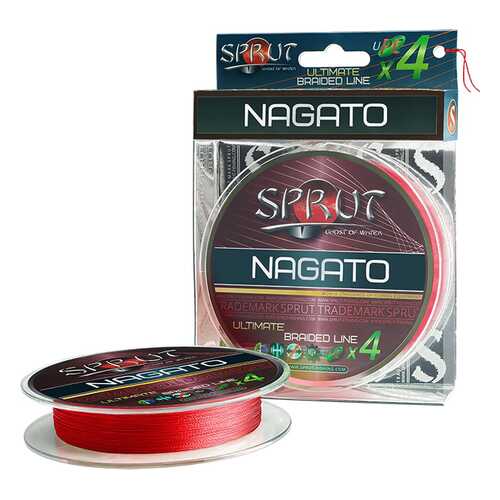 Леска плетеная Sprut Nagato Hard Ultimate x4 Hot Red 140 м, 0,12 мм, 9,1 кг