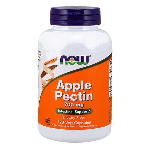 Для пищеварения NOW Apple Pectin 700 мг 120 капсул