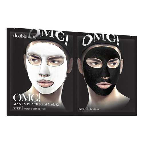 Маска для лица Double Dare OMG! Man In Black Facial Mask Kit упаковка 5 штук