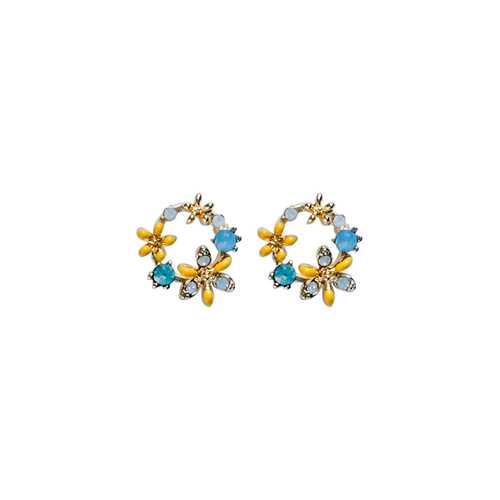 Серьги Corona style B005E1119884K025-YELLOW