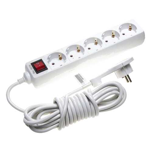 Удлинитель СВЕТОЗАР SV-55055-5-C, 5 розеток, 5 м, White