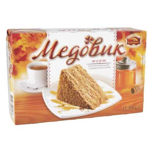 Торт медовик Черемушки с натуральным медом 380 г