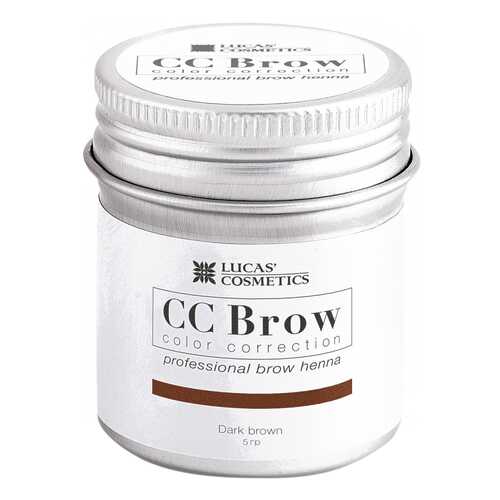 Краска для бровей LUCAS' COSMETICS CC Brow Dark Brown баночка 5 гр