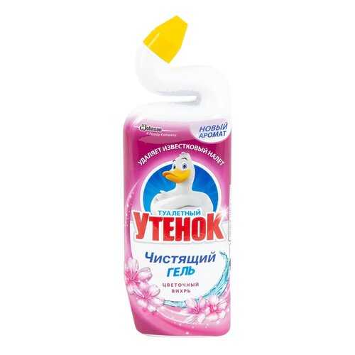 Чистящий гель Туалетный утенок для унитазов цветочный вихрь 0.75 л