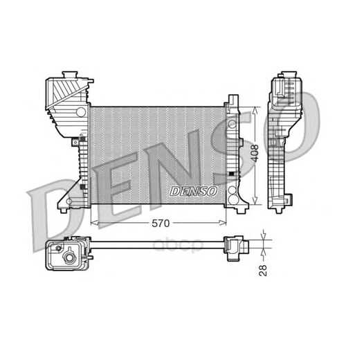 Радиатор 570x408 Denso DRM17016