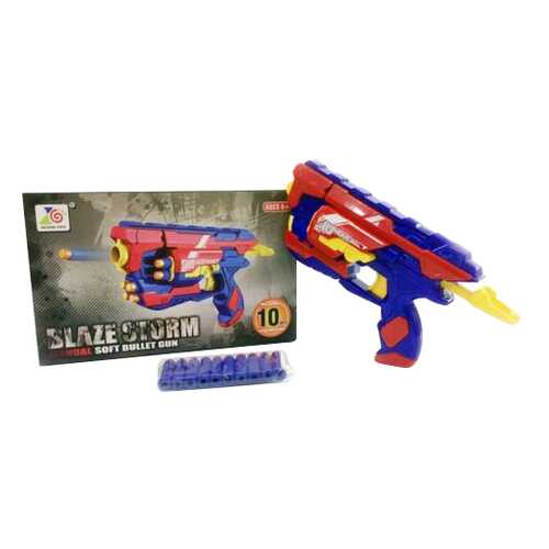 Бластер Zecong Toys стреляющий мягкими снарядами 10 шт. 31x19,5x8,5 см