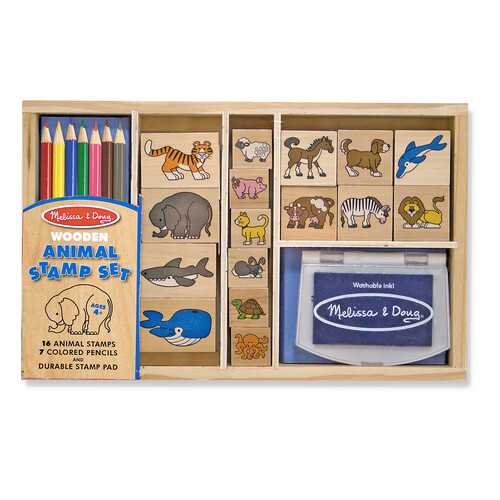 Большой набор печатей Melissa & Doug Животные