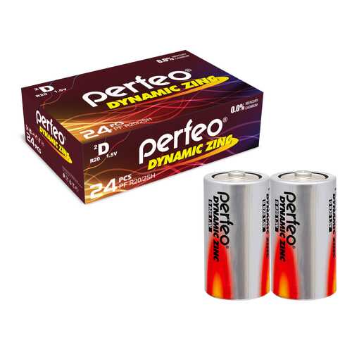 Батарейка Perfeo R20/2SH Dynamic Zinc 24 шт