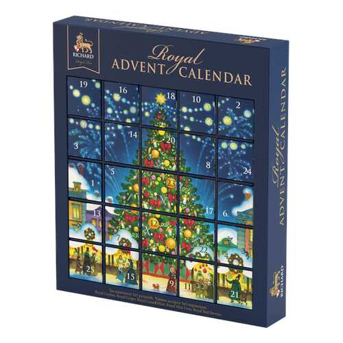 Чай Richard Royal Advent Calendar ассорти 25 пирамидок