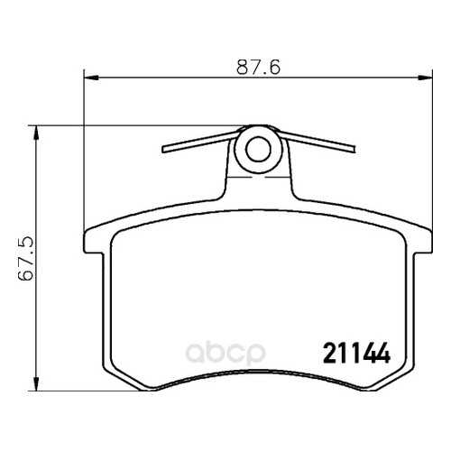 Комплект тормозных колодок Hella 8DB355017951